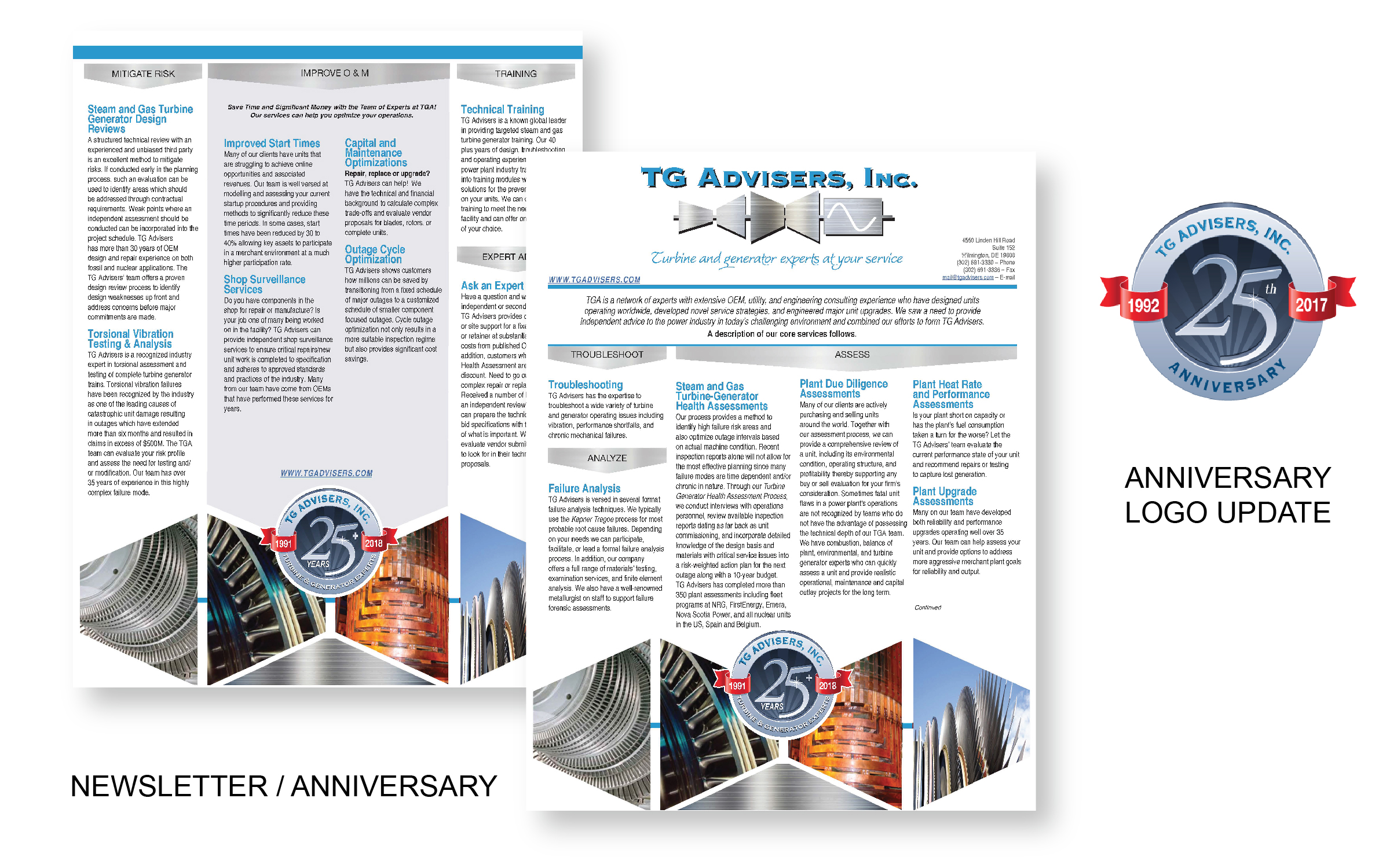 TG Advisers Anniversary Promo and Newsletter